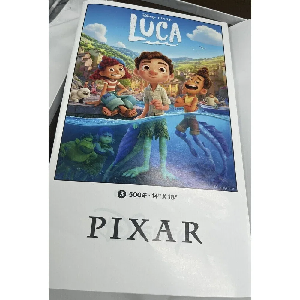 5 in 1 Jigsaw Puzzle Disney Movies Encanto Moana Soul Raya Luca Open Box Unused